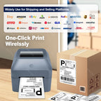 4inch Thermal Label Sticker Waybill Printer 1D 2D Barcodes Print Paper Support QR Code for DHL Fedex EMS Express 25-100mm Print