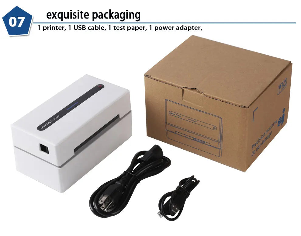 Upgraded Model Blue Tooth Label Printer with Adjustable Size Range of 25-108 mm HS-K38