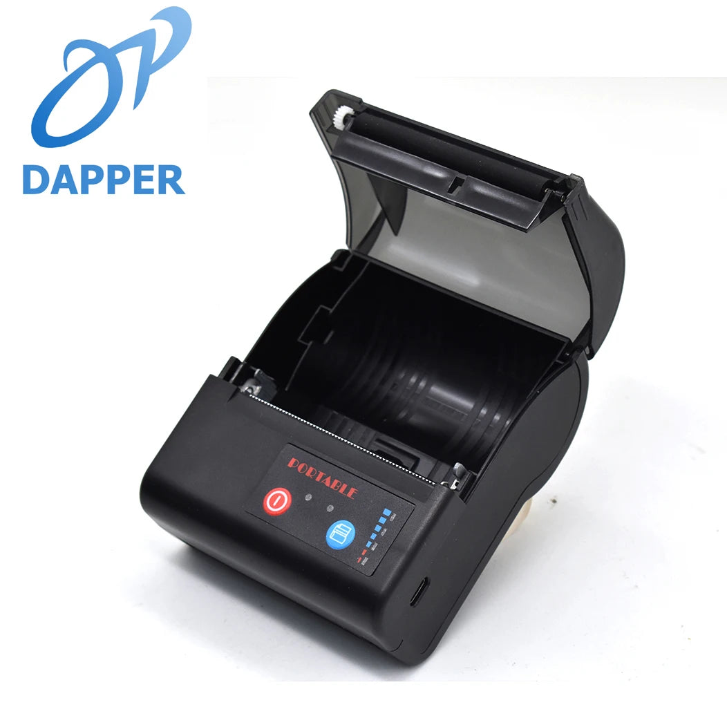 80mm Handy Portable Mini Printer Wireless Inkless Thermal Label Barcode Printer with Android IOS Bill Printing Machine for Phone