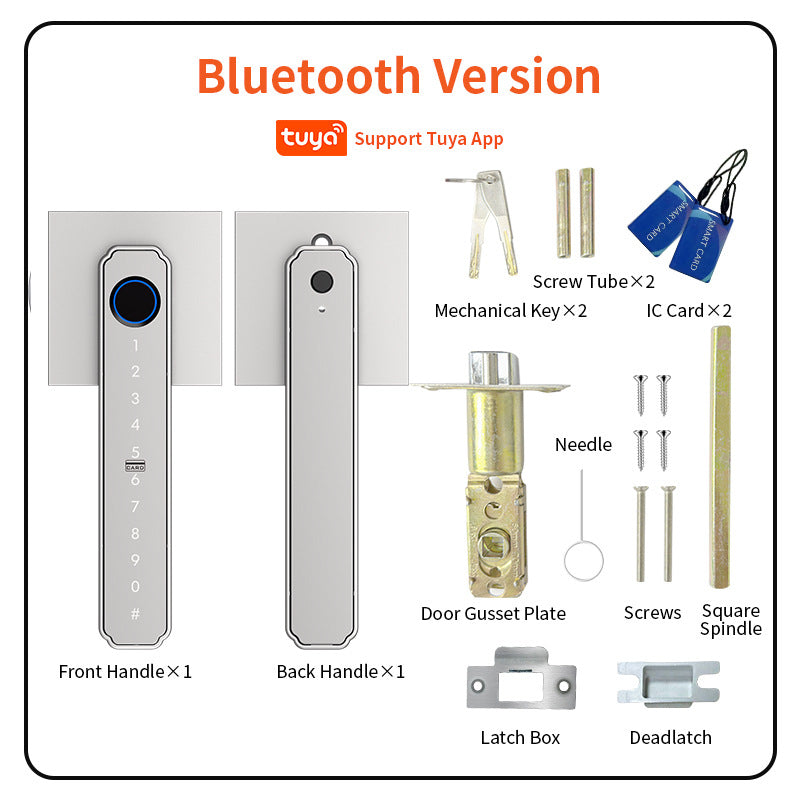 Graffiti Bluetooth Smart Door Lock For Home And Office, With Fingerprint Recognition