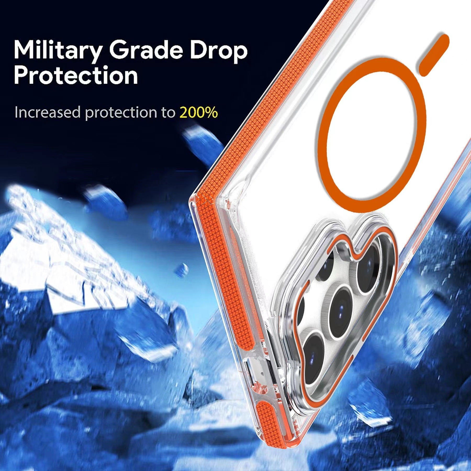 S25 ULTRA Phone Case Colorful Hardware Magnetic Suction