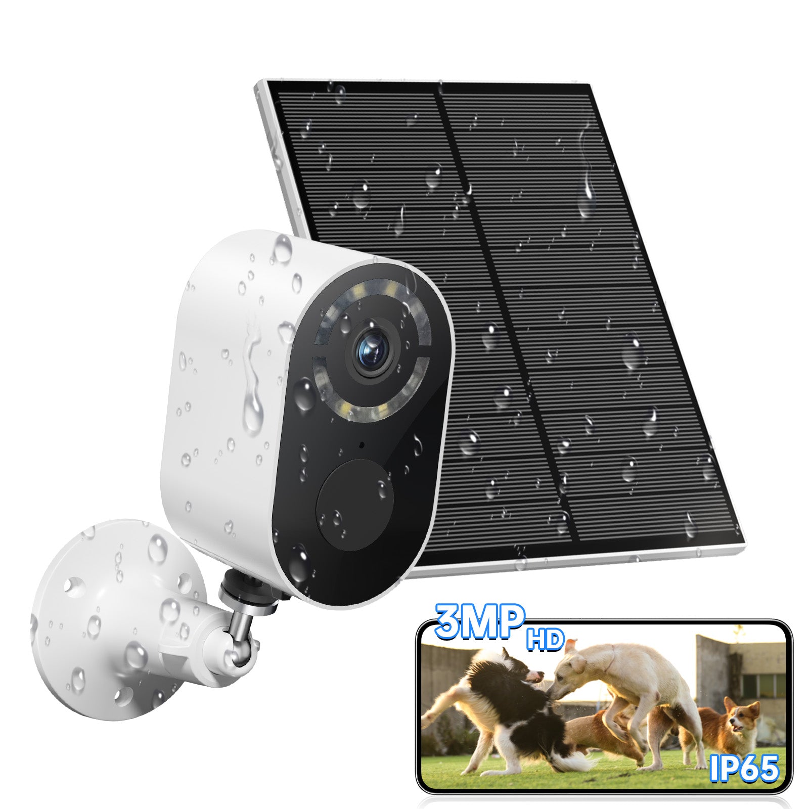 Solar Battery Security Camera Wifi Solar  Outdoor