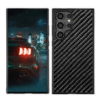 Carbon Fiber Square Twill Honeycomb Phone Case Compatible With S25 Ultra