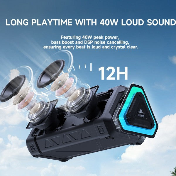 High-Power Portable Wireless Outdoor Bluetooth Speaker